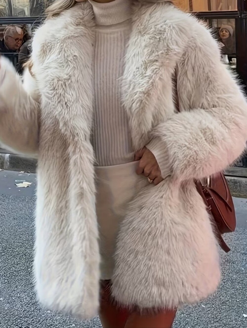 Autumn Winter New Women'S Warm Fluffy Faux Coat Fashion Elegant Vintage Style - Picture 1 of 5
